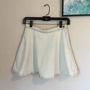 American Apparel High-Waisted Denim Skirt - S